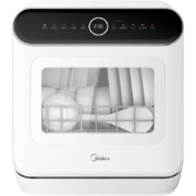 美的（Midea）洗碗机台式 家用4套刷碗机 全自动高温除菌新风干燥双层碗篮海鲜水果洗M10洗碗机 台式免安装