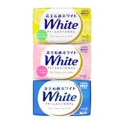 88VIP：Kao 花王 日本进口white香皂肥皂130g*3块（柠檬+牛奶+玫瑰）