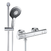 高仪（GROHE）欧洲原装进口恒温花洒套装130MM按键手持花洒恒温浴缸龙头套装