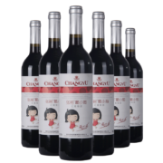 张裕 葡小萄甜红葡萄酒750ml*6瓶整箱装国产红酒