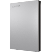 东芝(TOSHIBA) 1TB 移动硬盘 Slim系列 USB3.2 Gen1 2.5英寸 机械硬盘 银色 兼容Mac 金属超薄 密码保护
