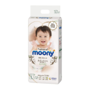 日本本土版，moony 尤妮佳 Natural Moony 皇家系列纸尿裤 L38片