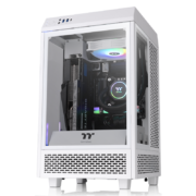 Tt（Thermaltake）The Tower 100 白色 国际版 Mini机箱水冷电脑主机（适配ITX主板/三面钢化玻璃/全景视觉）
