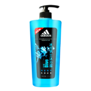 阿迪达斯（Adidas）男士冰点沐浴露600ml  海洋香氛清新香型 富含海盐成分 有效去角质