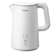 美的（Midea）电水壶热水壶烧水壶开水壶控温壶304不锈钢1.5L侧显温度净甜家用恒温智能自动断电SH15X301