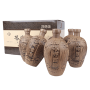 塔牌 绍兴黄酒 醇雕手工冬酿花雕酒陶坛装半甜型 整箱500ml*6瓶