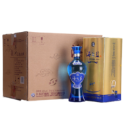 洋河 蓝色经典 海之蓝 浓香型白酒 42度 520ml*6瓶 整箱装（内含3个礼袋）旗舰版 口感绵柔