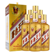 再降价：MOUTAI 茅台 系列酒53度酱香型高度白酒 金王子500ML*6 整箱装