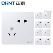 双12预售：CHNT 正泰 NEW6C 斜五孔插座 10只装 白色