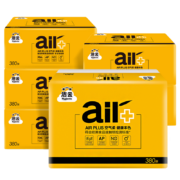 洁云 平板纸 AIR Plus空气柔380张本色平板卫生纸 6包装 大规格L码 本色纸 厕纸（新老包装随机发货）