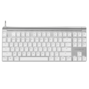 樱桃（CHERRY）MX8.0 G80-3880HYAEU-0 机械键盘 有线键盘 游戏键盘 87键背光键盘  白色 樱桃红轴