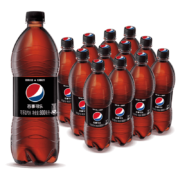 百事可乐 无糖 Pepsi 碳酸饮料 汽水可乐 大瓶装900ml*12瓶 饮料整箱 （新老包装随机发货）百事出品
