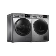 Midea 美的 MG100S31DG5-Y1YW+MH90-H03Y 热泵式洗烘套装 银色