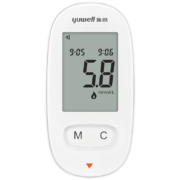 鱼跃(YUWELL)血糖仪580 家用医用级 语音免调码低痛采血 糖尿病血糖测试仪（100片血糖试纸+100支采血针）