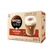 雀巢（Nestle）咖啡 金牌馆藏 卡布奇诺 速溶奶咖 冲调饮品 19gX12条