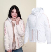 Adidas阿迪达斯羽绒服女2022秋冬新款连帽运动休闲保暖外套GJ8838