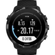 颂拓（SUUNTO）7 智能运动双系统手表 户外跑步导航腕表 柠檬炫黑 SS050394000