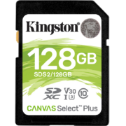 金士顿（Kingston）128GB SD存储卡 U3 V30 相机内存卡 sd卡大卡 支持4K 高速连拍 读速100MB/s 写速85MB/s