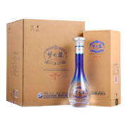洋河 蓝色经典 梦之蓝M1 绵柔浓香型高度白酒 52度 500ml*4瓶 整箱装