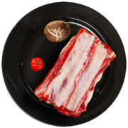 天莱香牛 国产新疆褐牛有机原切带骨腹肉500g牛肋排 谷饲生鲜冷冻牛肉排酸