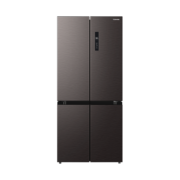 东芝（Toshiba）472升十字双开门冰箱对开门一级能效双变频定制变频压缩机速冷冰鲜技术无霜冷冻 GR-RF496WE-PM137 绸缎灰色面板