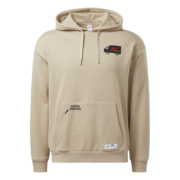 Reebok【BEP联名】锐步官方男女同款加厚长袖连帽卫衣HC0052 HC0051-米色 A/XL