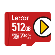 雷克沙（Lexar）512GB TF（MicroSD）存储卡 U3 V30 A2 读速150MB/s 游戏机手机扩容switch内存卡（PLAY）