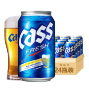 凯狮（CASS）啤酒 清爽原味 4.5度 355ml*24听 罐装 整箱装 韩国原装进口