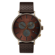 天美时 TIMEX 经典复古夜光皮带防水石英男表TW2R80100/学生手表