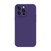 狸贝多 苹果14肤感保护壳天使眼镜头防摔iphone14ProMax仿液态硅胶直边手机壳13/12 天使眼【莓果紫】保护壳 iPhone 14