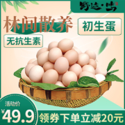 野迹·鸣 粉壳散养无抗土鸡蛋初生蛋 30枚箱装