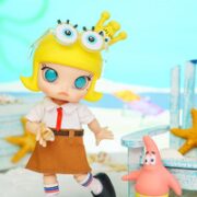 泡泡玛特 MOLLY 海绵宝宝or派大星 BJD可动人偶