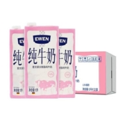 88vip:EWEN 意文 部分脱脂纯牛奶1L*12盒