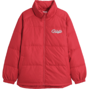 Gap【2022冬季新款】男女装LOGO保暖立领羽绒服884508新年红外套 红色 175/92A(S)
