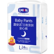 露安适亲肤夜用婴儿宝宝拉拉裤L24超薄透气尿不湿非纸尿裤1件装