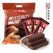 PLUS会员：光明牌 威化巧克力饼干 160g（8根*20g）*5件