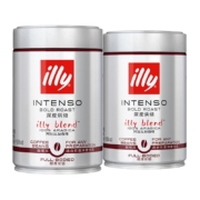 需抢券、PLUS会员：illy 意利 深度烘焙咖啡豆250g*2罐