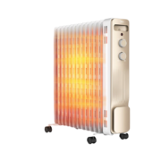 美的（Midea） 电暖气电暖器取暖器家用电油汀电油丁家用电暖气片烤火炉电热器家用节能干衣加湿 【17片大功率】3000W(HYW30GW)