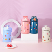 plus会员：lattliv Lattliv 弹盖大肚吸管保温杯 700ml 白色＊2件
