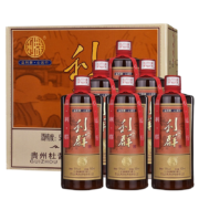 需抢券、PLUS会员：杜酱 茅台镇利群酒 53度酱香型白酒  6瓶+3个手提袋