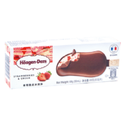 哈根达斯（Haagen Dazs）冰淇淋 草莓口味 脆皮条69g京东冷链配送