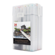 斯塔sta马克笔GM1020酒精油性马克笔美术生专用套装双头动漫手绘绘画水彩笔 36色马克笔