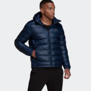 10日20点！adidas 阿迪达斯 男子运动保暖连帽棉服 GV5329