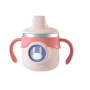 Kub可优比儿童牛奶杯带刻度婴儿鸭嘴杯不锈钢宝宝吸管防摔杯两用52.1元 (需用券,包邮)