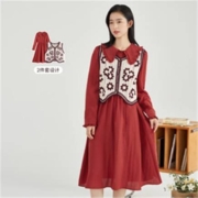 限尺码：INMAN 茵曼 女士连衣裙 K18213242