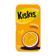 酷滋（Kiskis）约会接吻清新口气方便携带水果味糖果硬糖无糖薄荷糖（百香果味）21g*1盒