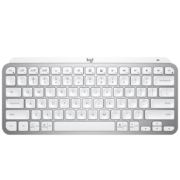 罗技MX Keys mini无线蓝牙键盘充电版高端办公超薄迷你键盘支持多电脑跨屏外接电脑蘋果MAC MX keys mini灰色MAC版
