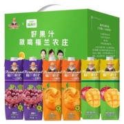 88VIP：喵满分×福兰农庄100%纯果汁1L*6瓶*2件+凑单