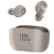 JBL W100TWS 真无线蓝牙耳机 入耳式音乐耳机 通话降噪 双耳传输 苹果安卓手机带麦游戏耳机 摩登灰
