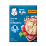 嘉宝(Gerber)米粥婴儿辅食 营养宝宝谷物高钙高蛋白粥米198g 【8月+】牛肉胡萝卜番茄